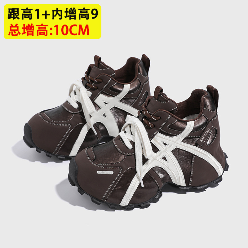The petite thick-soled insole height-increasing dad shoes for women in the autumn of 2025 are super popular, versatile, fashionable and sporty casual shoes details Picture
