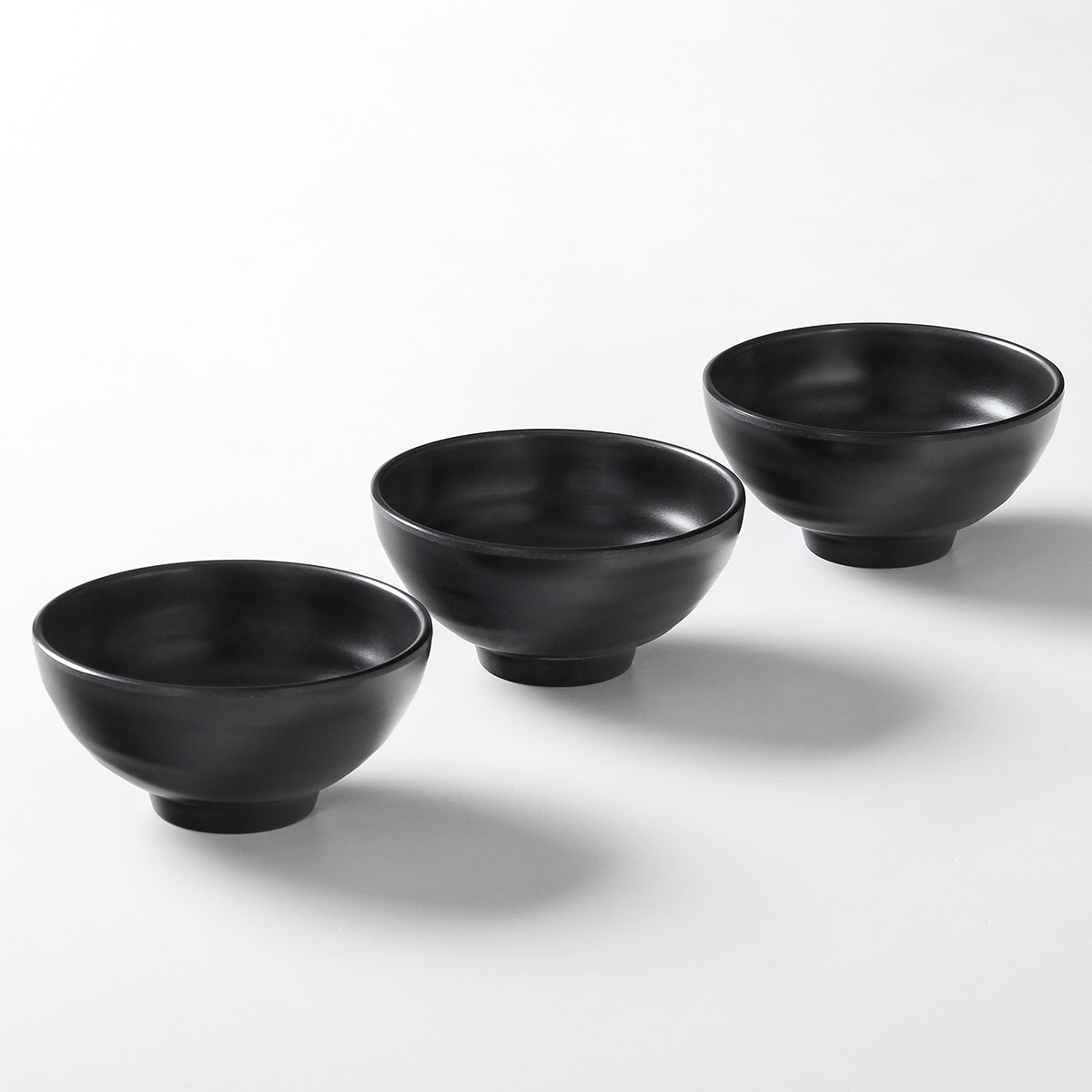 密胺餐具黑色小碗蘸料米饭碗商用仿瓷小汤碗食堂碗火锅调料酱料碗