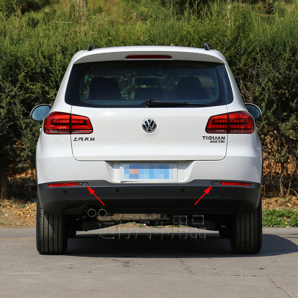 适用大众途观10-18款后保险杠左右倒车灯后杠倒车后退照明小白灯                            白底实物图