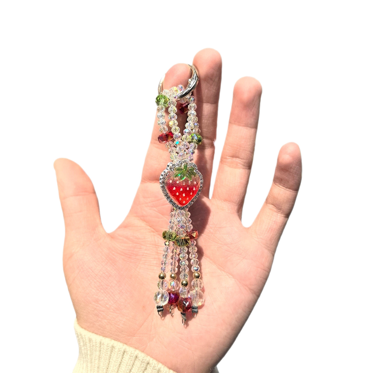 钥匙扣/卡通钥匙扣挂件/钥匙扣公仔挂件/宋锦/流沙入油玩具白底实物图