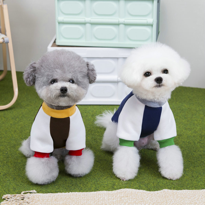 Pet clothing: blue for puppies and white for cats. Pet clothing for dogs is cute, comfortable and comes in a variety of styles Specification image