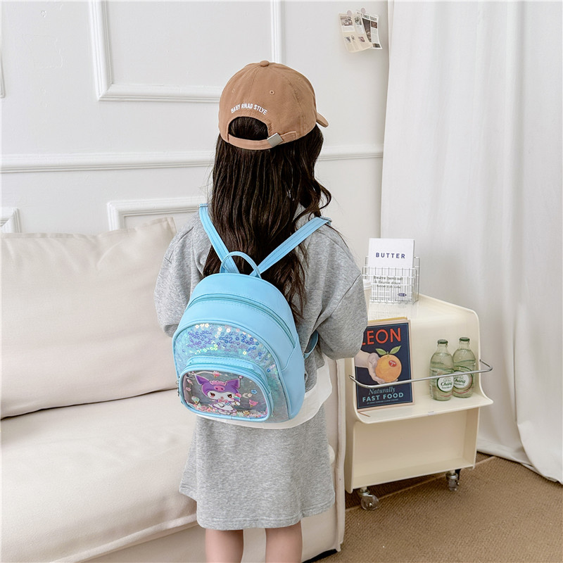 Cross-border 2024 New Kuromi Children's Schoolbag, Korean cartoon little girl princess Bag, Cute girls' backpack Application Scenario