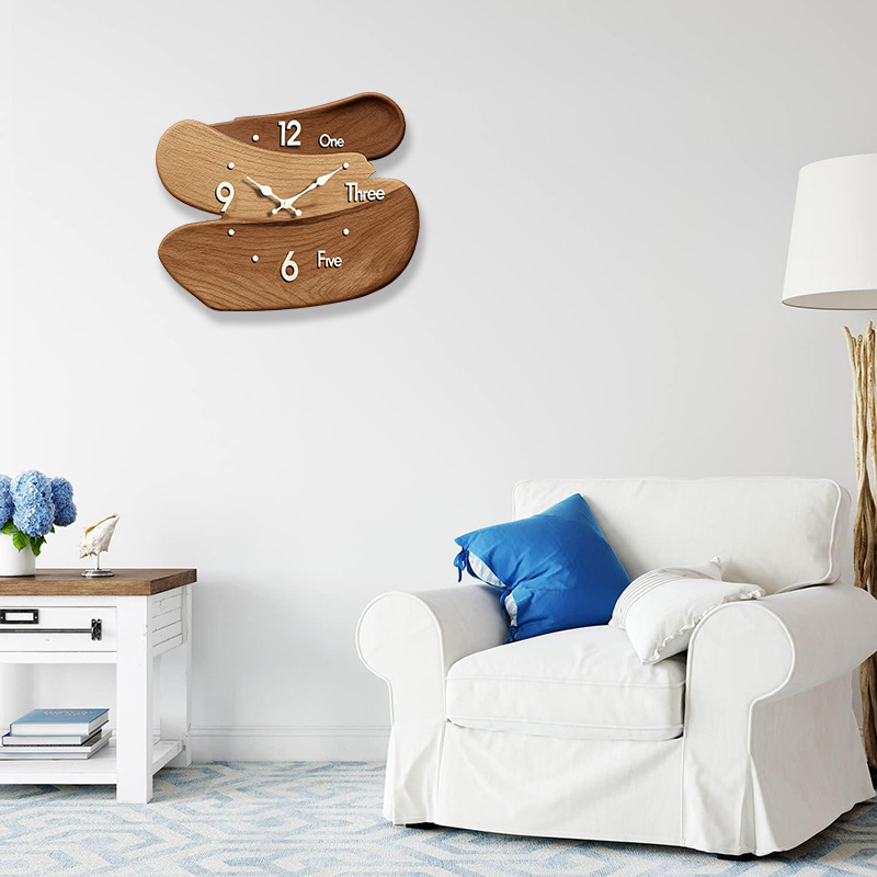 hot Chinese-style wall clock for living room, 2025 new style, high-end feel for dining room, long retro clock, silent pickaxe stand, wall hanging Specification image