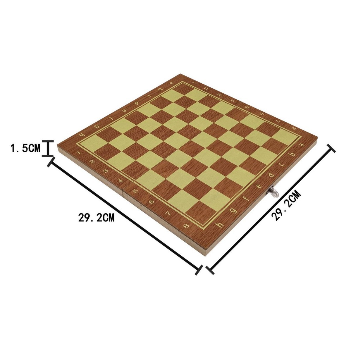 厂家直销象棋国际象棋套装棋子棋盘木盒标准比赛可折叠棋盘29公分白底实物图
