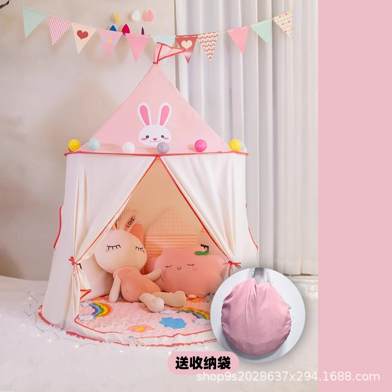 跨境专供新款儿童游戏屋厂家直销印第安人帐篷蒙古包现货一件代发产品图