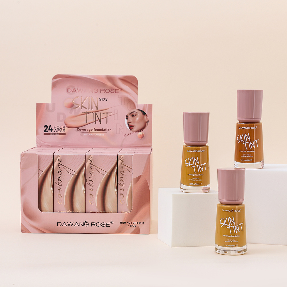 Cross-border dark foundation is long-lasting, does not smudge, conceals blemishes, does not stick to dry skin, moisturizes, and controls oil in beauty cosmetics Specification image