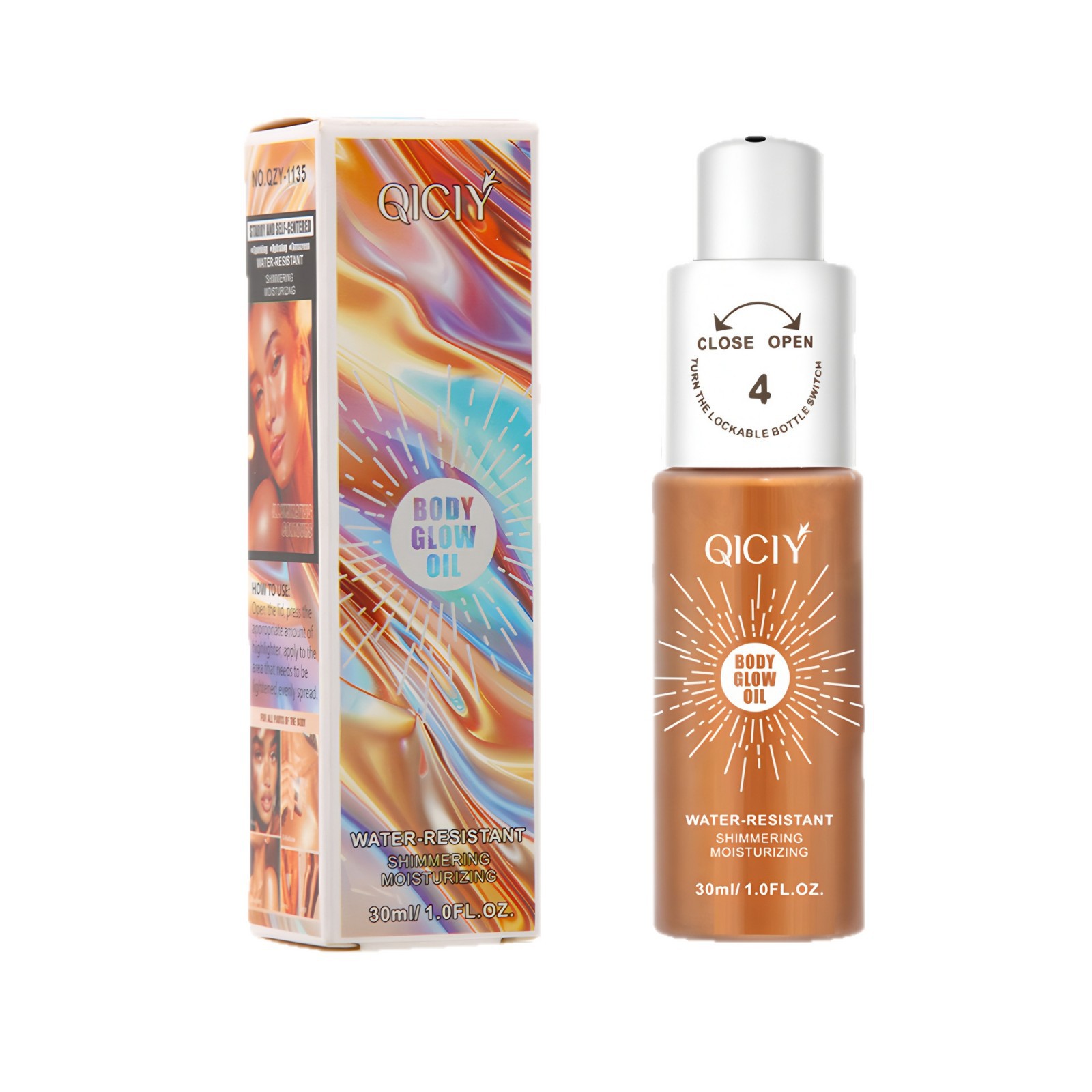 【 Cross-border Exclusive Supply 】QICIY+ 5-color Highlighter Waterproof, Sweat-proof, Skin-Enhancing and tanning Highlighter Wholesale Item Picture