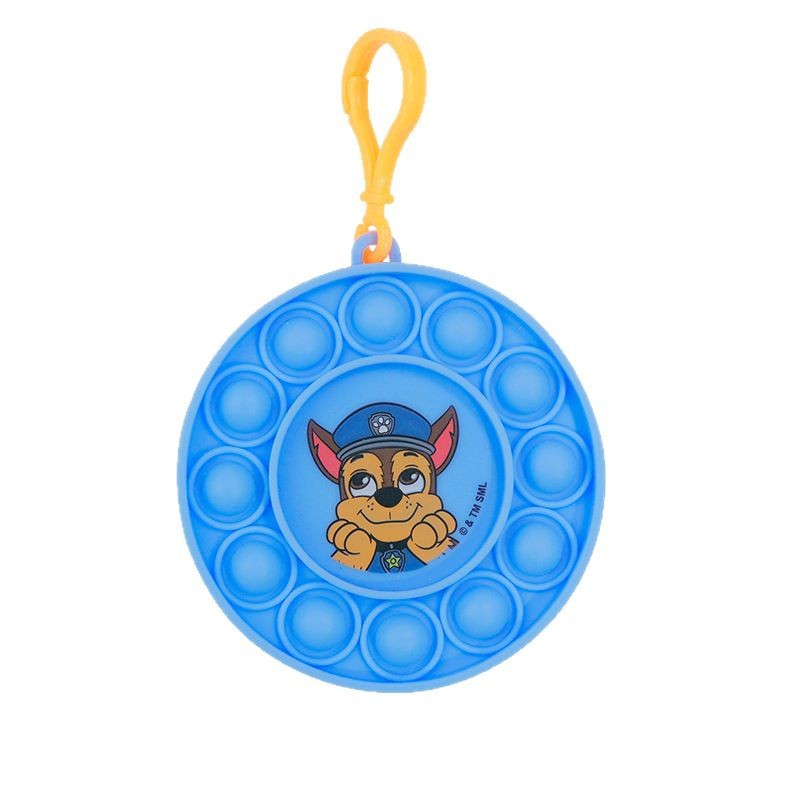New silicone circular rat-killing pioneer cartoon educational children's bubble-pressing stress-relieving toy with customizable logo Item Picture