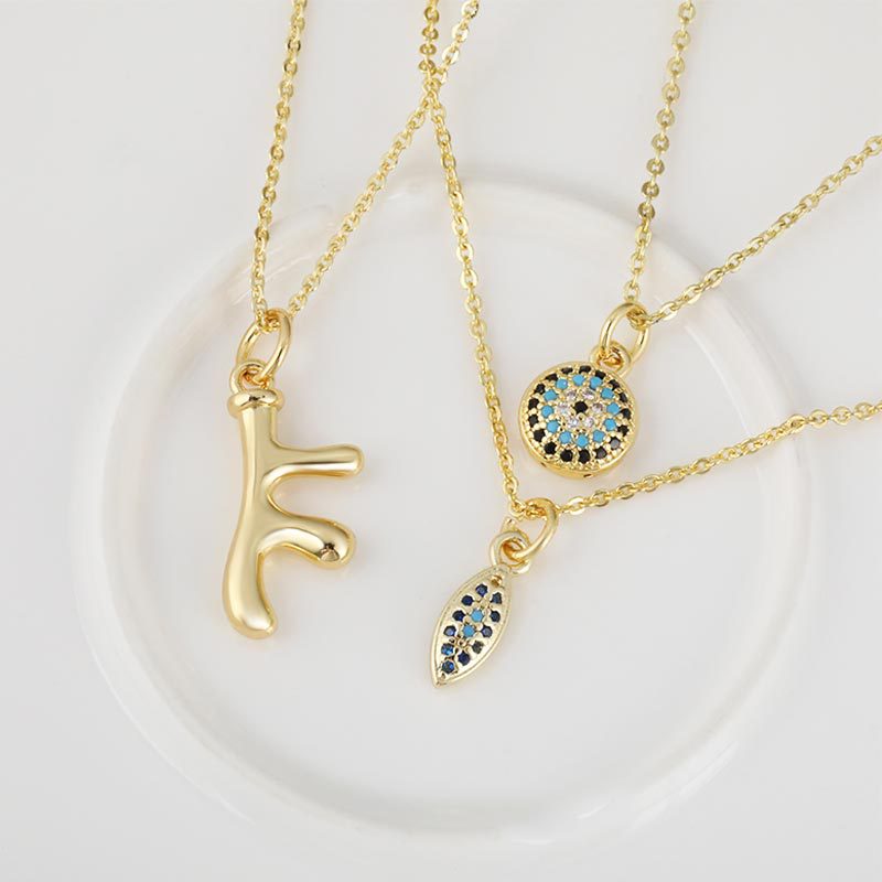 跨境专供饰品恶魔之眼吊坠颈链锁骨链小众时尚眼睫毛眼睛设计项链