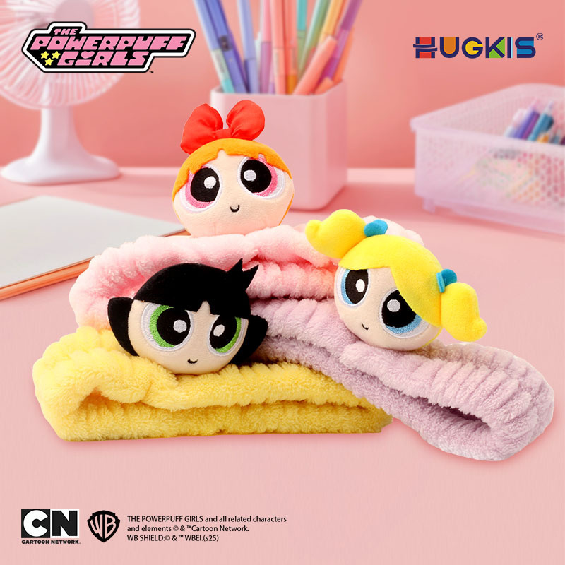 正版飞天小女警毛绒公仔束发带洗脸化妆可爱立体卡通小玩偶发箍头