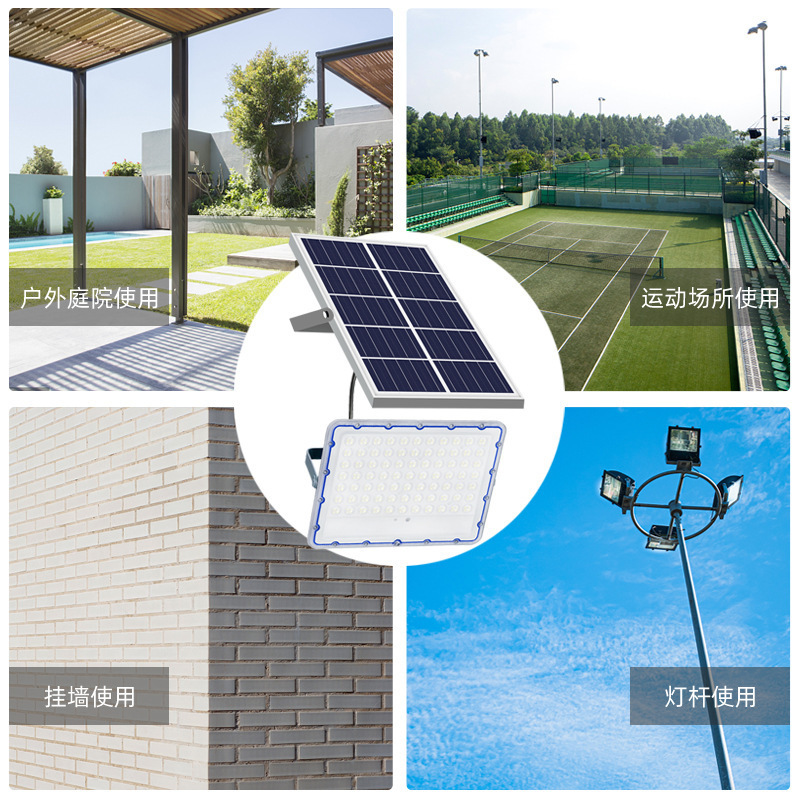 AIBUCUO Jubo Foreign Trade's new products include ultra-thin solar floodlights, led outdoor waterproof garden lights, and solar street lamps for lighting details Picture