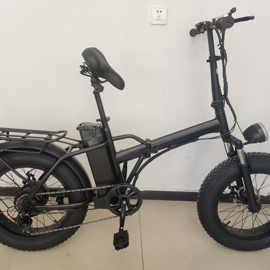 ebike Factory's 20-inch folding snow fat tire electric-assisted bicycle for adult variable speed transportation, a new energy long-lasting model details Picture