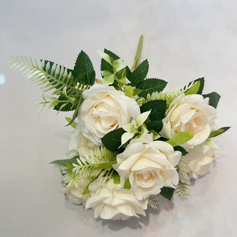 4公分玫瑰花头/玫瑰/花杆/竹木/电镀玫瑰花产品图