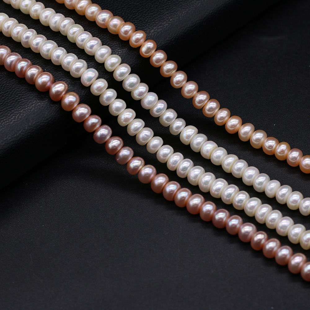 Natural freshwater pearl four-sided glossy pearl DIY jewelry accessories, handcrafted jewelry necklaces, wholesale and production