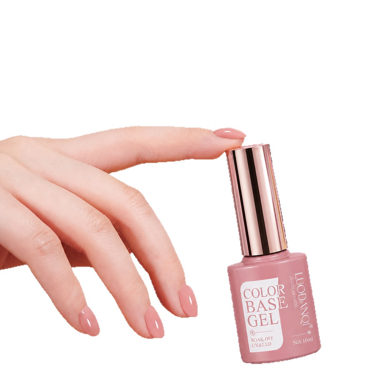 New 12-color colored base glue, a cross-border bestseller, nude nail polish glue, specially designed for baking lamp nail art, factory direct sales Item Picture