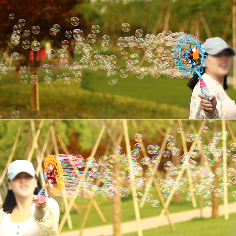 Bubble windmill toys, electric bubble machines, bubble balls wholesale, children's fun toys, fun interaction Specification image