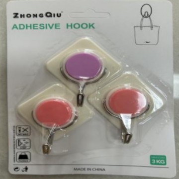 Household hooks, strong adhesive, wall-hanging, load-bearing suction cups, kitchen hooks, seamless adhesion behind doors, no need to drill holes, adhesive hooks details Picture