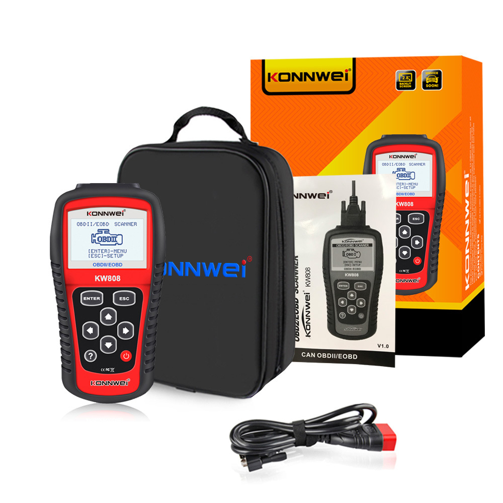 The ELM327OBD2AL519KW206 car fault diagnostic instrument, detector and scanner of the same model as MS509, KW808 Item Picture
