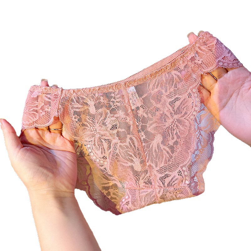 Best-selling seamless lace stretch women's underwear, French pure and fine lace straps, breathable and comfortable. 60315 Item Picture