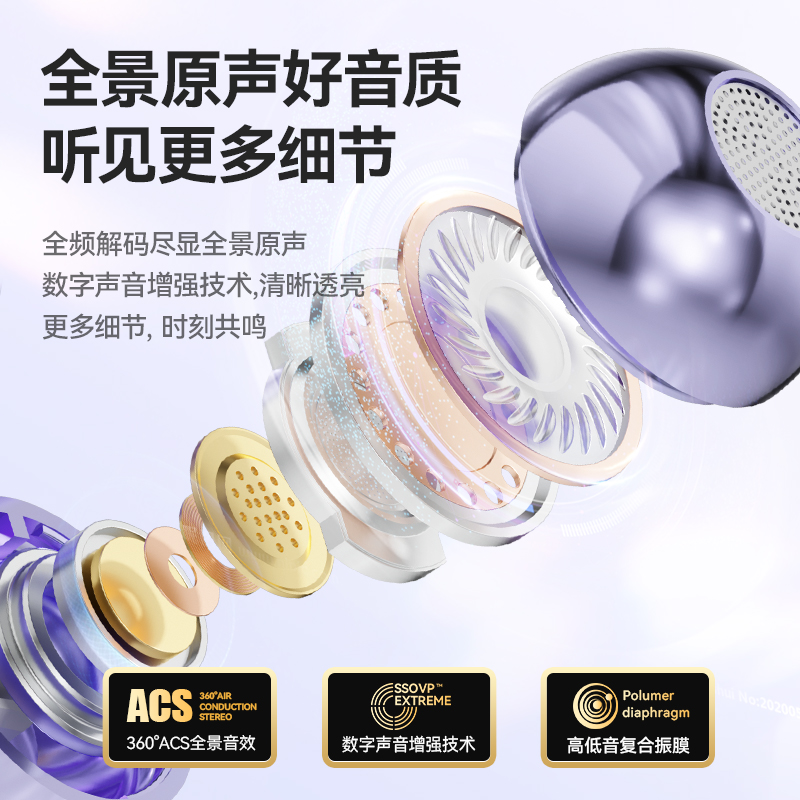 The high-end 2024 new model of M79 Bluetooth headphones features air conduction wireless sports without in-ear clips and an ultra-long battery life details Picture