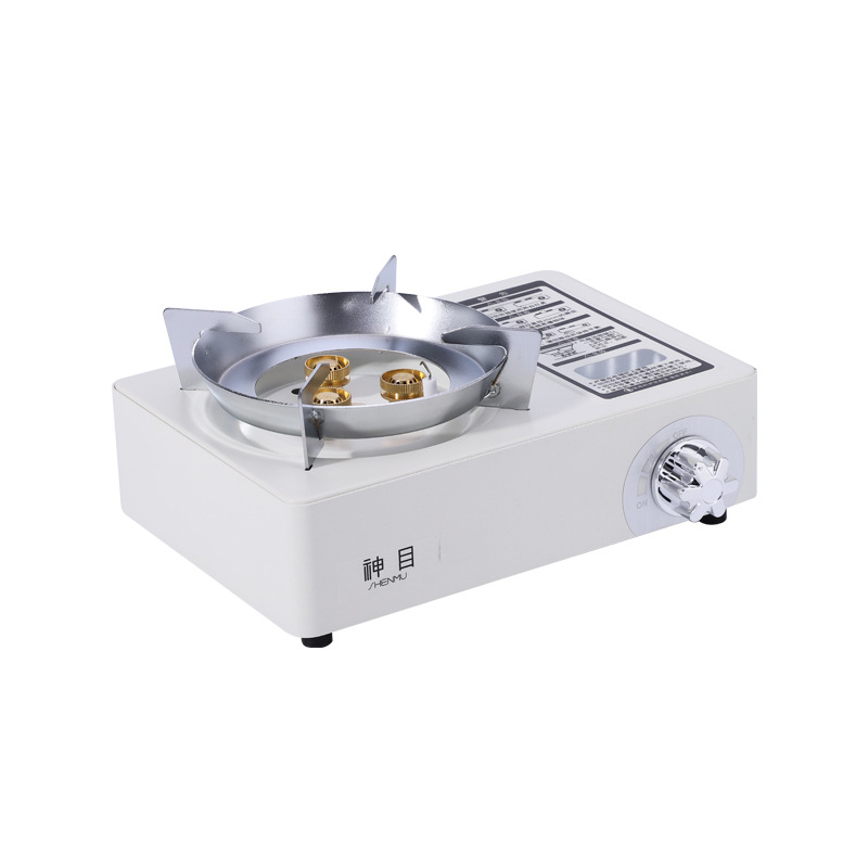 卡式炉/迷你炉头/液化氣小爐/钢瓶煤气罐/卡式炉韩式白底实物图