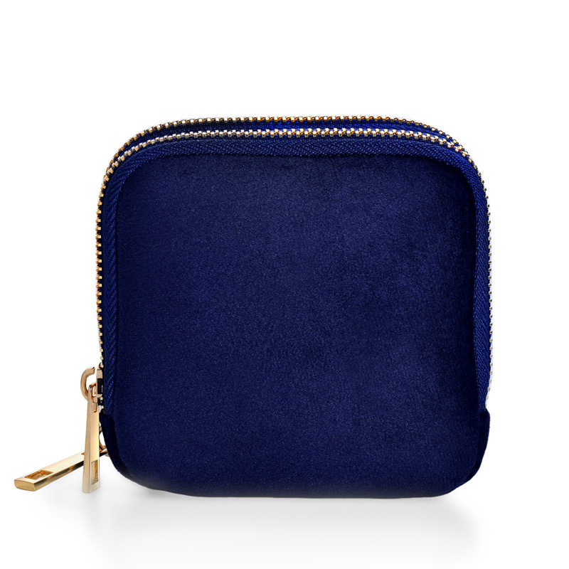 High-end multi-layer jewelry storage bag, velvet bracelet and chain storage bag, jewelry bag, retro portable jewelry bag Item Picture
