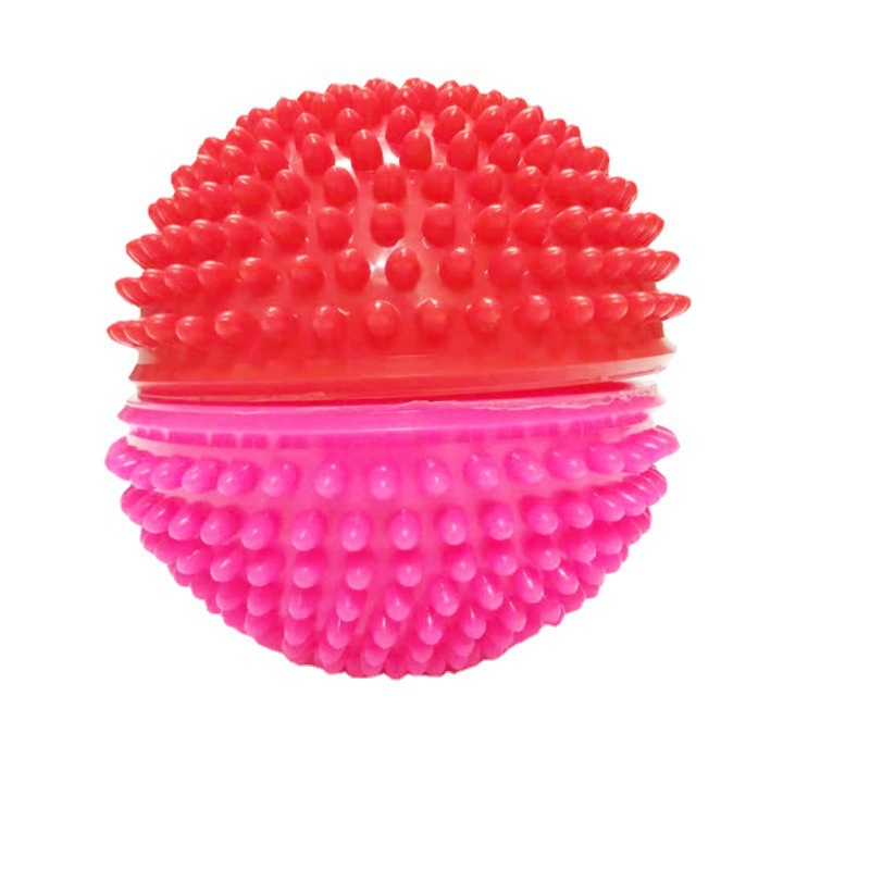 Factory direct sales of innovative pvc durian ball children's sensory integration training equipment, yoga semi-round ball durian ball feet Item Picture