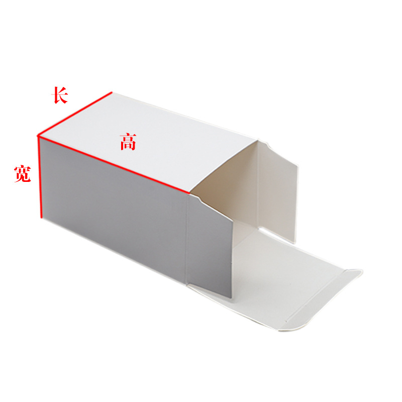 Factory direct sales, wholesale of small white boxes in stock, thickened and folded white card paper boxes, packaging boxes for both large and small color boxes, universal Item Picture