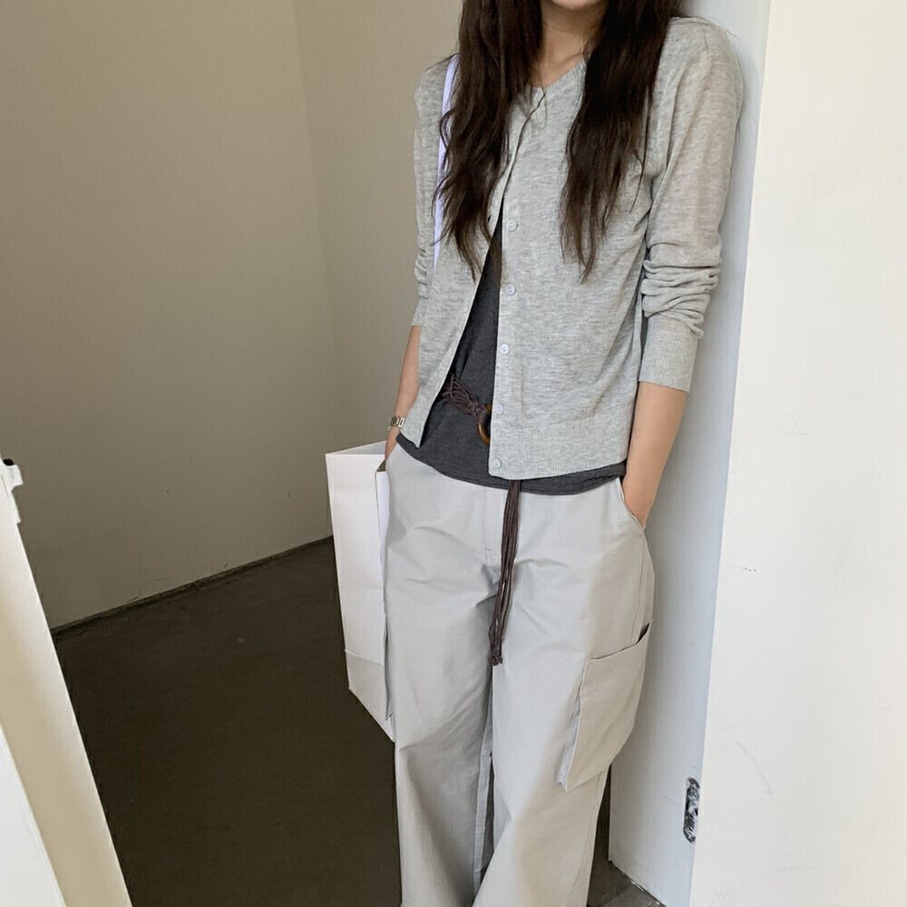 Wensen online's 13th Row Korean Tencel knitted cardigan for Women's Spring New single-breasted coat 92312 Specification image