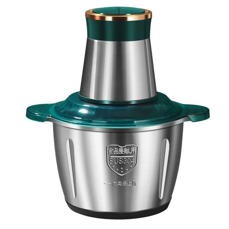 110V European and British standard 2L, 3L blender, small stainless steel electric garlic grinder, household meat grinder Item Picture