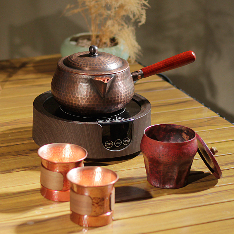 Copper pot electric ceramic stove, household multi-functional electric cooking pot, 1000w large-capacity stainless steel heater details Picture