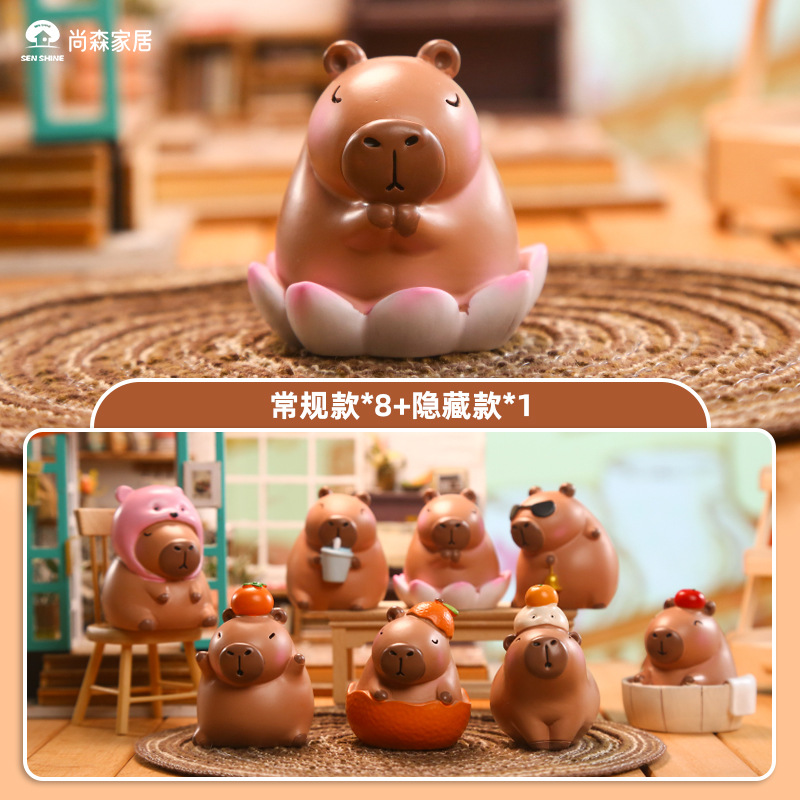 可爱水豚摆件家居装饰摆件小物摆件桌面摆件可爱水豚摆件