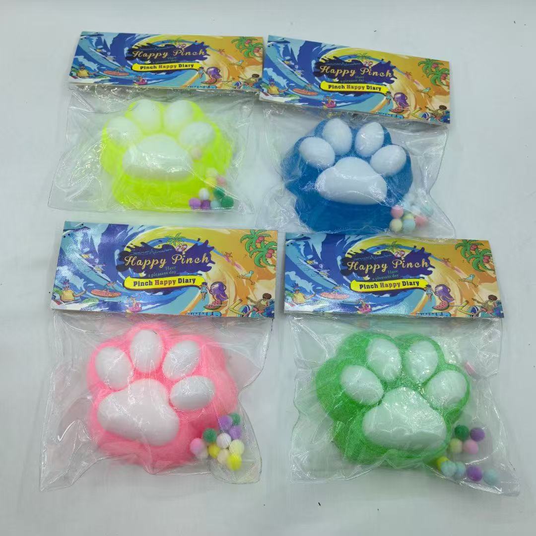 Release and Squeeze the 220g large cat paw creative cartoon simulation cat paw toy from Le Ka Tou for cross-border wholesale Item Picture