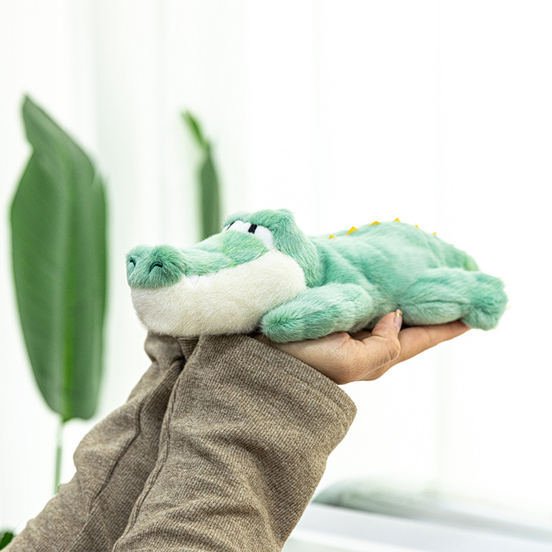 鳄鱼掌中宝萌宠动物毛绒玩具仿真鳄鱼可爱儿童生日礼物礼品批发