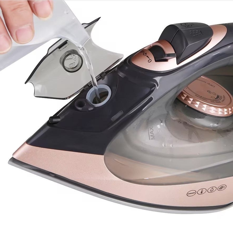 Export steam electric irons, ceramic electric irons, electric irons, cross-border wholesale and consignment, European standard foreign trade round intervention Specification image