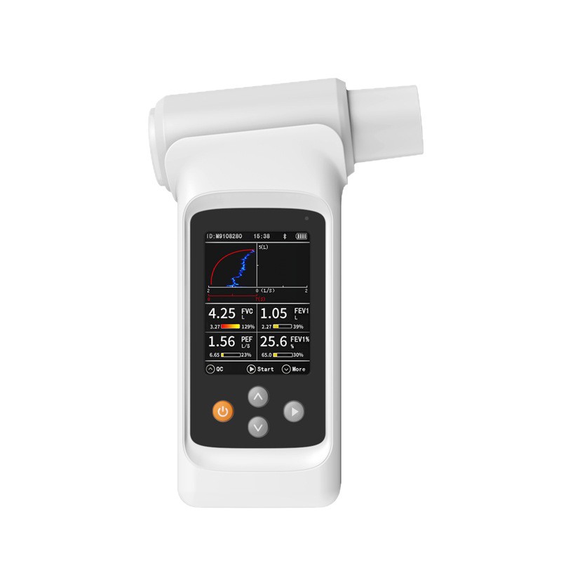 Cross-border exclusive SP90 portable handheld pulmonary function testing instrument, medical spirometer pulmonary function testing device Item Picture