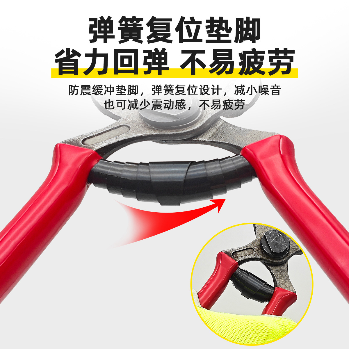 Holsen high-carbon steel professional 8" garden scissors, orchard pruning shears, apple picking shears factory direct sales details Picture