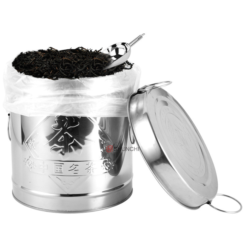 厂家直销加厚不锈钢茶叶桶茶叶罐茶叶包装罐多用密封罐茶具