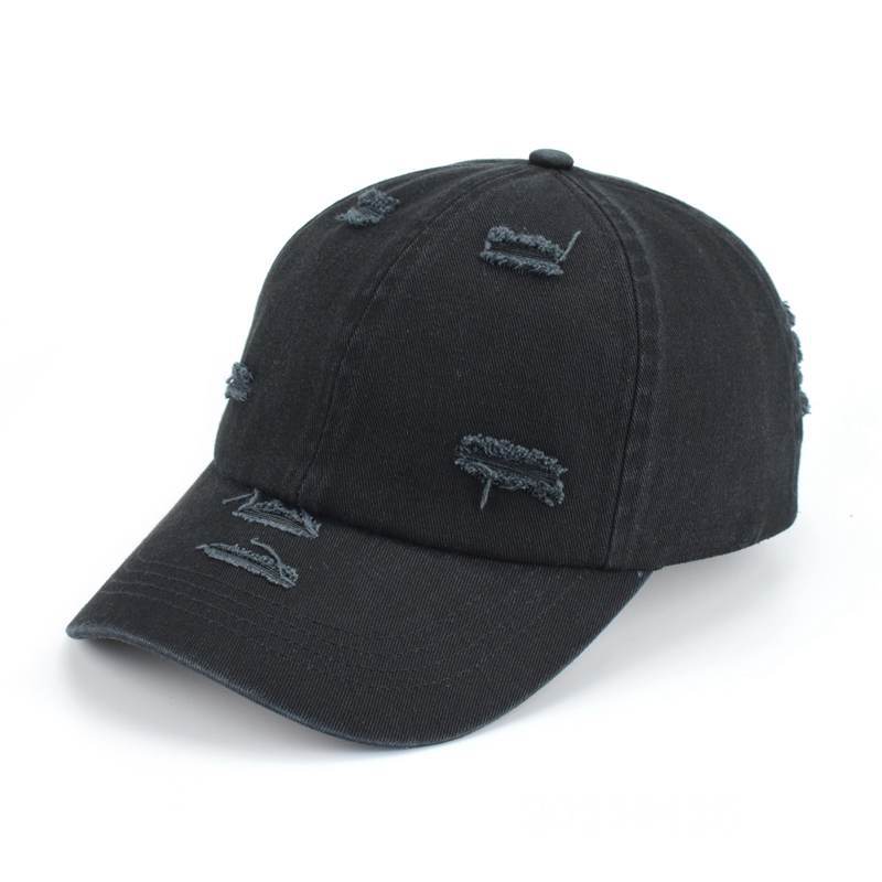 Men's vintage, distressed and ripped baseball caps for spring and autumn, and women's sun-protective, light-bodied, soft-top couple baseball caps for summer Item Picture