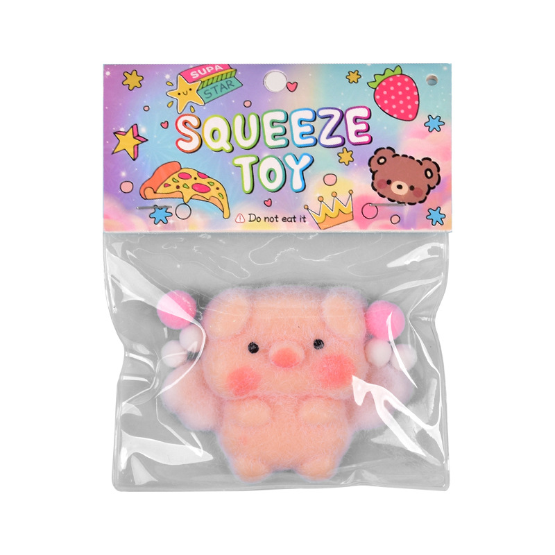 Wholesale of the same cream-textured angel piglet squeeze fun stress-relieving toys as on Xiaohongshu Item Picture
