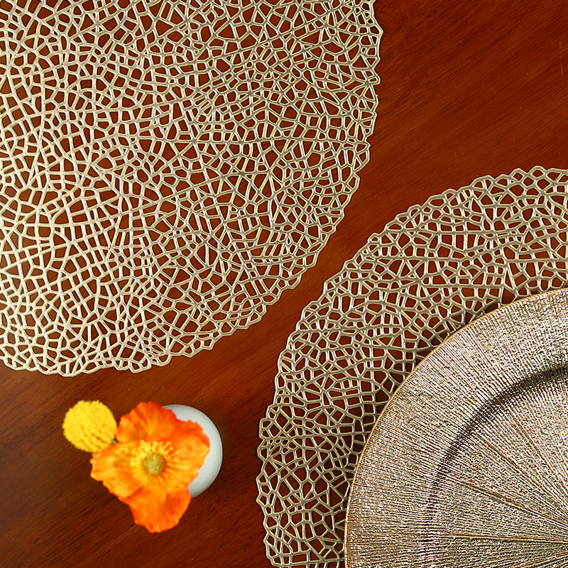 工厂现货量大优惠24H小时发货支持一件代发PVC餐垫注塑餐桌垫碗垫产品图