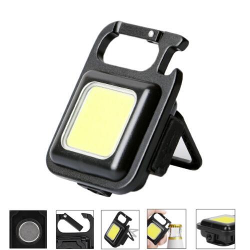 High-intensity and high-brightness mini work light, strong magnetic portable small flashlight, Type-C charging multi-functional key chain light