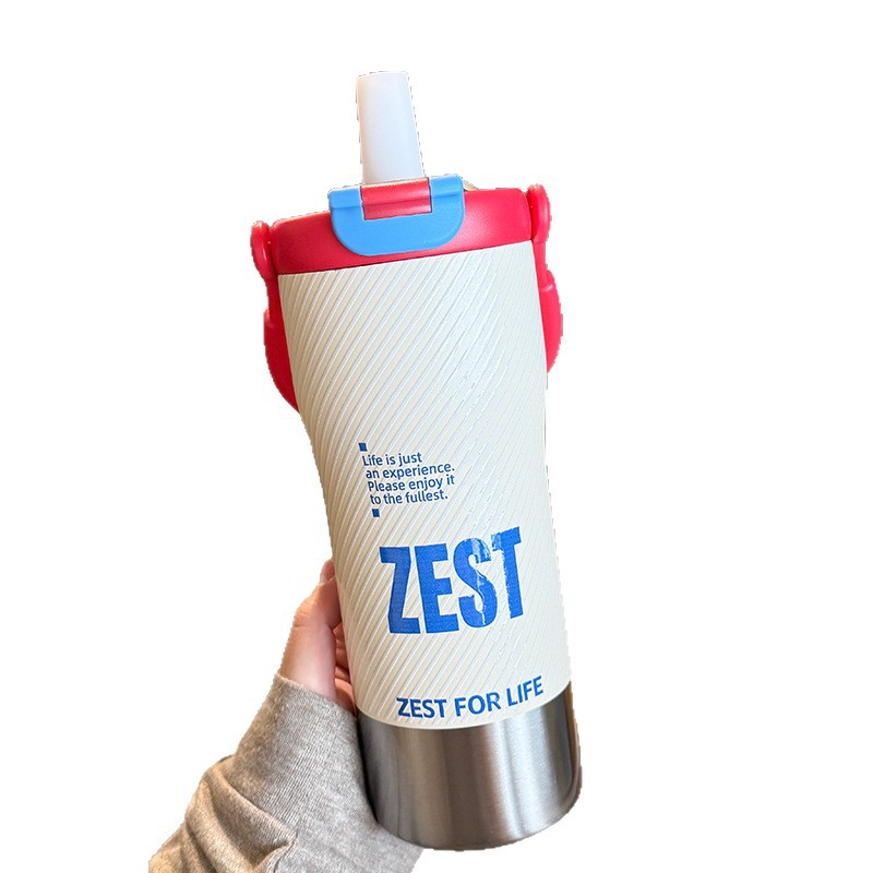 冰霸杯保冷保温杯女吸管杯大容量男不锈钢车载办公室水杯子保温杯白底实物图