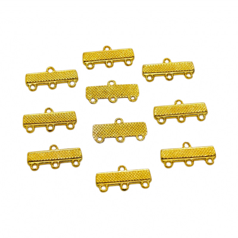 DIY alloy jewelry accessories, earrings, bracelets, hanging heads, multi-hole connector rods, factory direct sales, colors available upon order Specification image