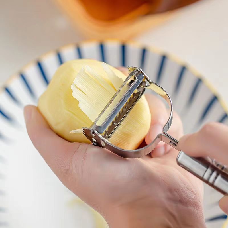 Kitchen multi-functional potato shreds and slicers, smiling face peelers, radish shreds and gritters Specification image