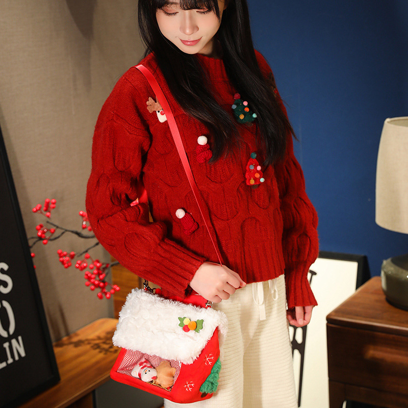 Genuine Rabite cross-border Santa Claus plush toys, sleds, Christmas series dolls, cloth dolls, children Application Scenario