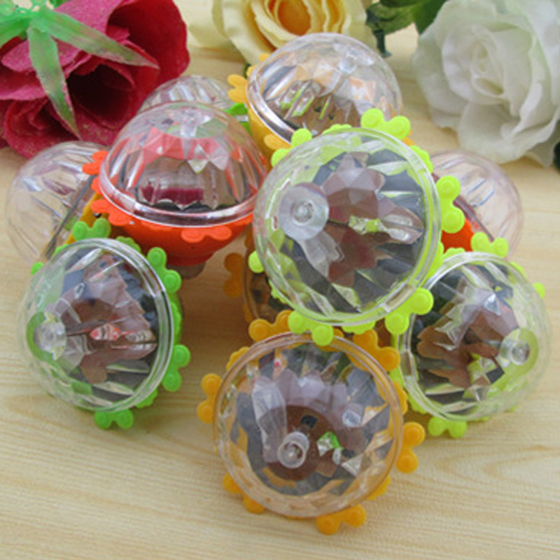 Wholesale of popular toys at street stalls: colorful glowing lace gyroscopes, flashing gyroscopes, and glowing toys Specification image