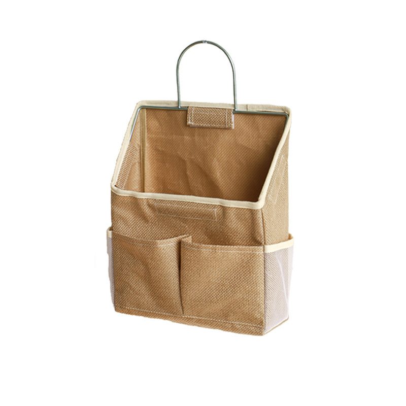 Fabric door rear storage bag, wall-mounted storage basket, household large-capacity sundries sorting basket, multi-functional storage Application Scenario