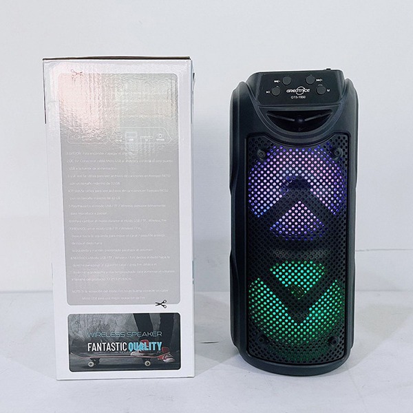 GTS-1550Temu Cross-border Special price outdoor portable Bluetooth speaker, wireless handheld color light high-volume speaker Specification image