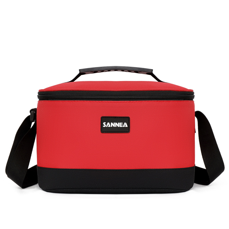 Wholesale aluminum foil lunch bags, waterproof ice packs, hand-held lunch box bags, thickened striped bento bags, insulated bags, cross-border Item Picture